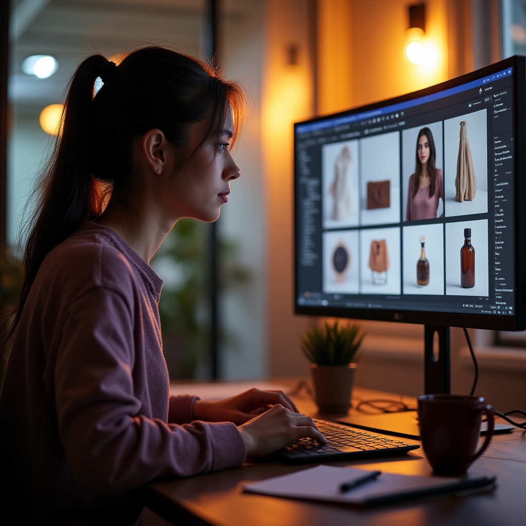 Editare și procesare fotografii de produse pe calculator